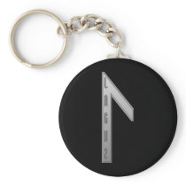 Laguz Rune grey Key Chain
