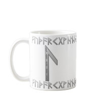 Laguz Rune grey Mugs