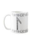Laguz Rune grey mugs