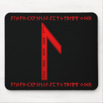 Laguz Rune red Mouse Pads