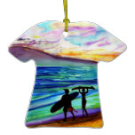 Lahaina Surf Lesson Christmas ornament ornaments