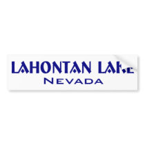 Lahanton Lake Nevada bumper stickers by southernent Lahanton Lake Nevada bumper stickers