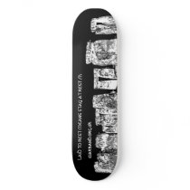 LAID TO REST MEANS STAY AT REST /|\ CUSTOM SKATEBOARD