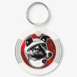 Laika The Space Dog Signal Transmission Keychain