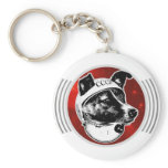Laika The Space Dog Signal Transmission Keychain