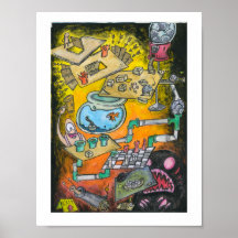 Lair of the Bottom Dweller Dungeon Painting Print