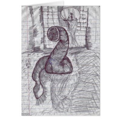 Lair of the wurm card by unixarcade
