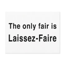 Laissez-Faire Postcard