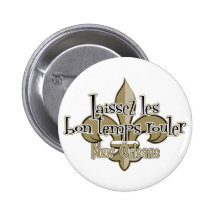 Laissez le bon temps rouler pinback button