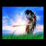 Laiyos in medieval armor posters