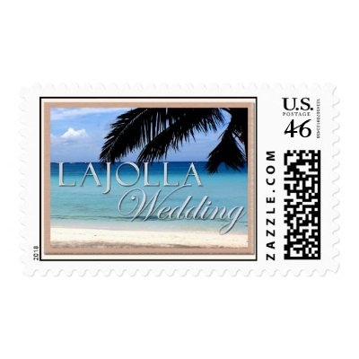LaJolla Custom Wedding Postage by aslentz