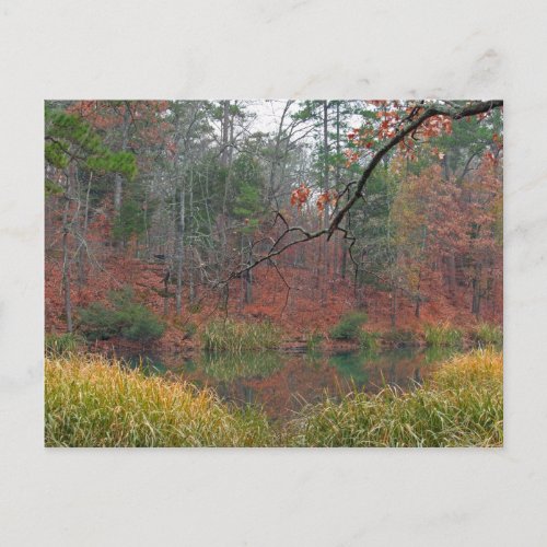Lake and Autumn Foliage postcard postcard