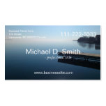 lake and deck landscape picture business cards business card