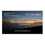lake and sunset landscape picture business cards business cards