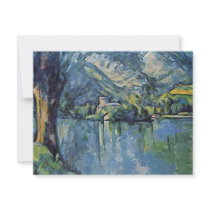 Lake Annecy By Paul Cézanne (Best Quality) Custom Invitation