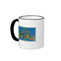 Lake Arrowhead, California - Large Letter Scenes Coffee Mugs