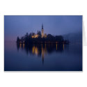 Lake Bled Card by cARTerART Lake Bled Card
