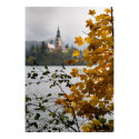 Lake Bled in Autumn posters by cARTerART Lake Bled in Autumn posters
