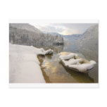 Lake Bohinj in winter, Slovenia Postcard