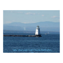 Lake Champlain Light House, Burlington, Vt posters