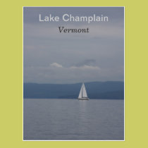 Lake Champlain Vermont Sailboat Postcard postcards