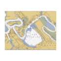 Lake Charles, Louisiana Harbor Chart Postcard by sailorpatp Lake Charles, Louisiana Harbor Chart Postcard