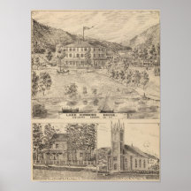 Lake Dunmore House in Salisbury Posters