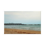 Lake Erie Dock Stretched Canvas Print