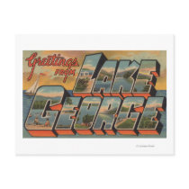 Lake George, New York - Large Letter Scenes Post Card