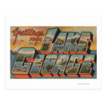 Lake George, New York - Large Letter Scenes Post Card