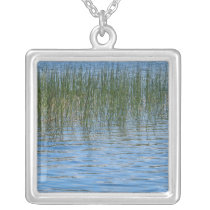 Lake Grasses Personalized Necklace