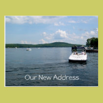 Lake Home New Address Postcards postcards