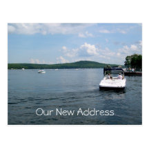 Lake Home New Address Postcards