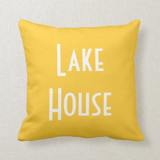 Lake House Throw Pillow Zazzle