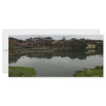 Lake houses in Taiwan Rack Card Design