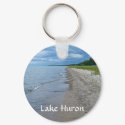 Lake Huron Summer Beach keychains