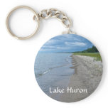 Lake Huron Summer Beach keychains