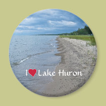 Lake Huron Summer Beach magnets