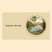 Lake in Kerry Ireland with Proverb Business Card