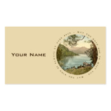 Lake in Kerry Ireland with Proverb Business Card