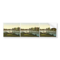 Lake in public garden, Karlsruhe, Baden, Germany m Bumper Sticker