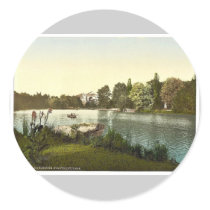 Lake in public garden, Karlsruhe, Baden, Germany m Stickers