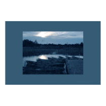 Lake Kanieris at the night posters