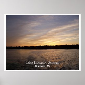 Lake Lancelot Sunset Poster print