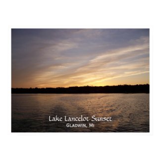 Lake Lancelot Sunset Poster print