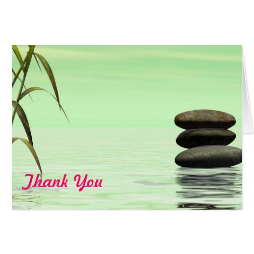 lake landscape thank you note card Zazzle
