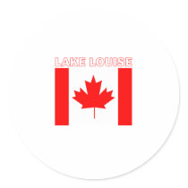 Lake Louise Round Sticker