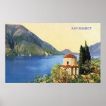 Lake Lugano San Mamete Print