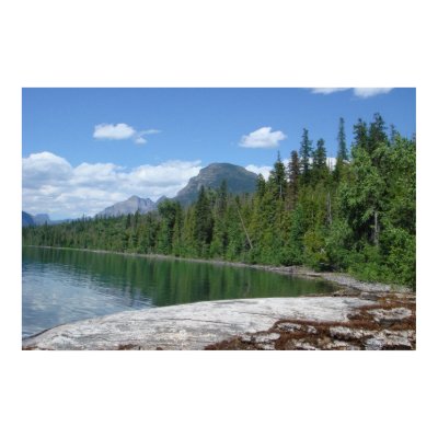 Lake McDonald Glacier Park Poster by TenLakesRealty