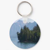 Lake Mcdonald In Glacier National Park Montana keychains